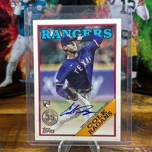 Cole Ragans autographed card.